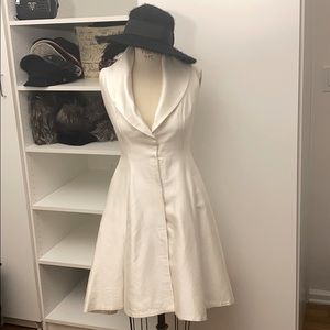 White Silk Cotton dress